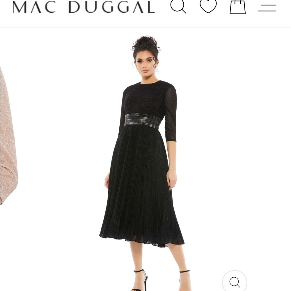 NWT Mac Duggal Black Dress